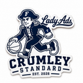 Lady Ads Basketball Sticker